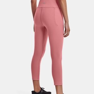 Under Armour Meridian High Waist Ankle Pocket Pink Legging Size L
